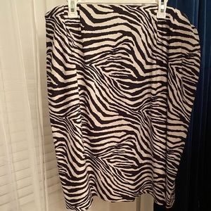 Zebra print skirt